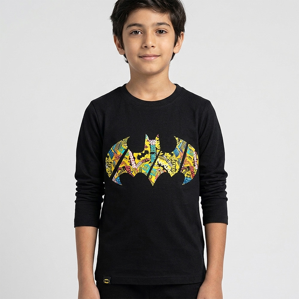 POLO BATMAN NEGRO DE NIÑO