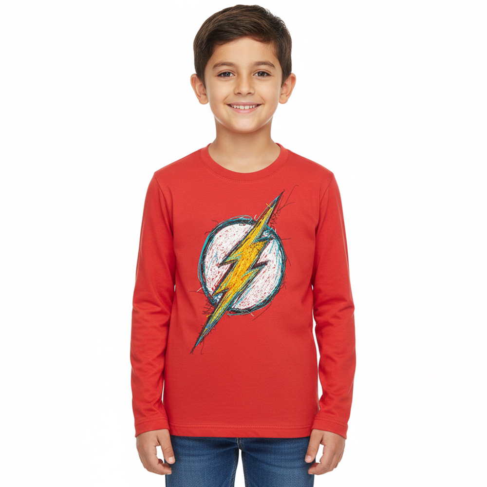 POLO FLASH ROJO DE NIÑO