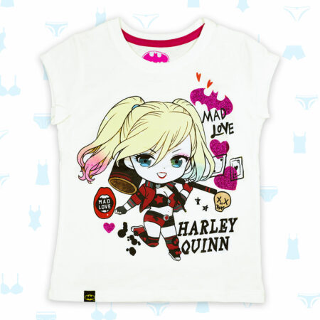 POLO HARLEY QUINN AMARILLO DE NIÑA