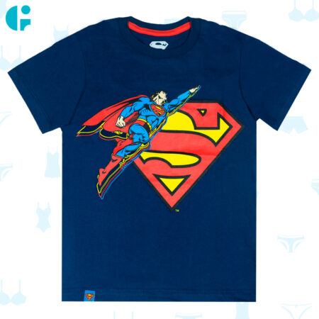 POLO SUPERMAN AZUL DE NIÑO