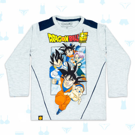 POLO DRAGON BALL SUPER GRIS DE NIÑO