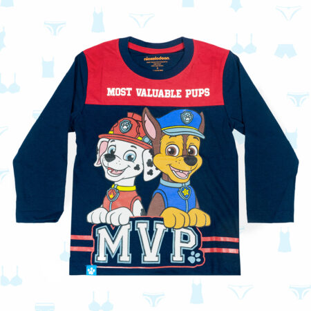 POLO PAW PATROL AZUL ROJO DE NIÑO
