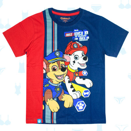 POLO PAW PATROL AZUL ROJO DE NIÑO