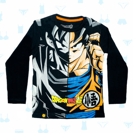 POLO DRAGON BALL SUPER NEGRO DE NIÑO