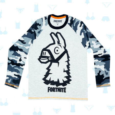 POLO FORTNITE GRIS DE NIÑO