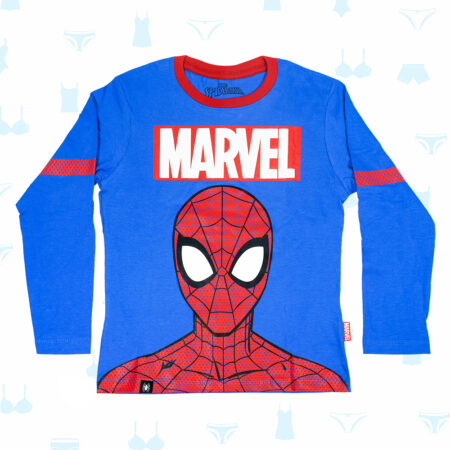 POLO SPIDERMAN AZUL DE NIÑO