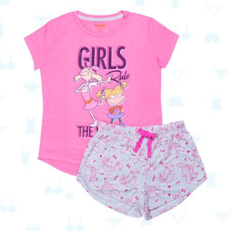 CONJUNTO PIJAMA NICKTOONS DE MUJER