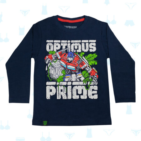 POLO TRANSFORMERS AZUL DE NIÑO