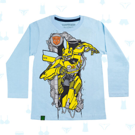 POLO TRANSFORMERS CELESTE DE NIÑO