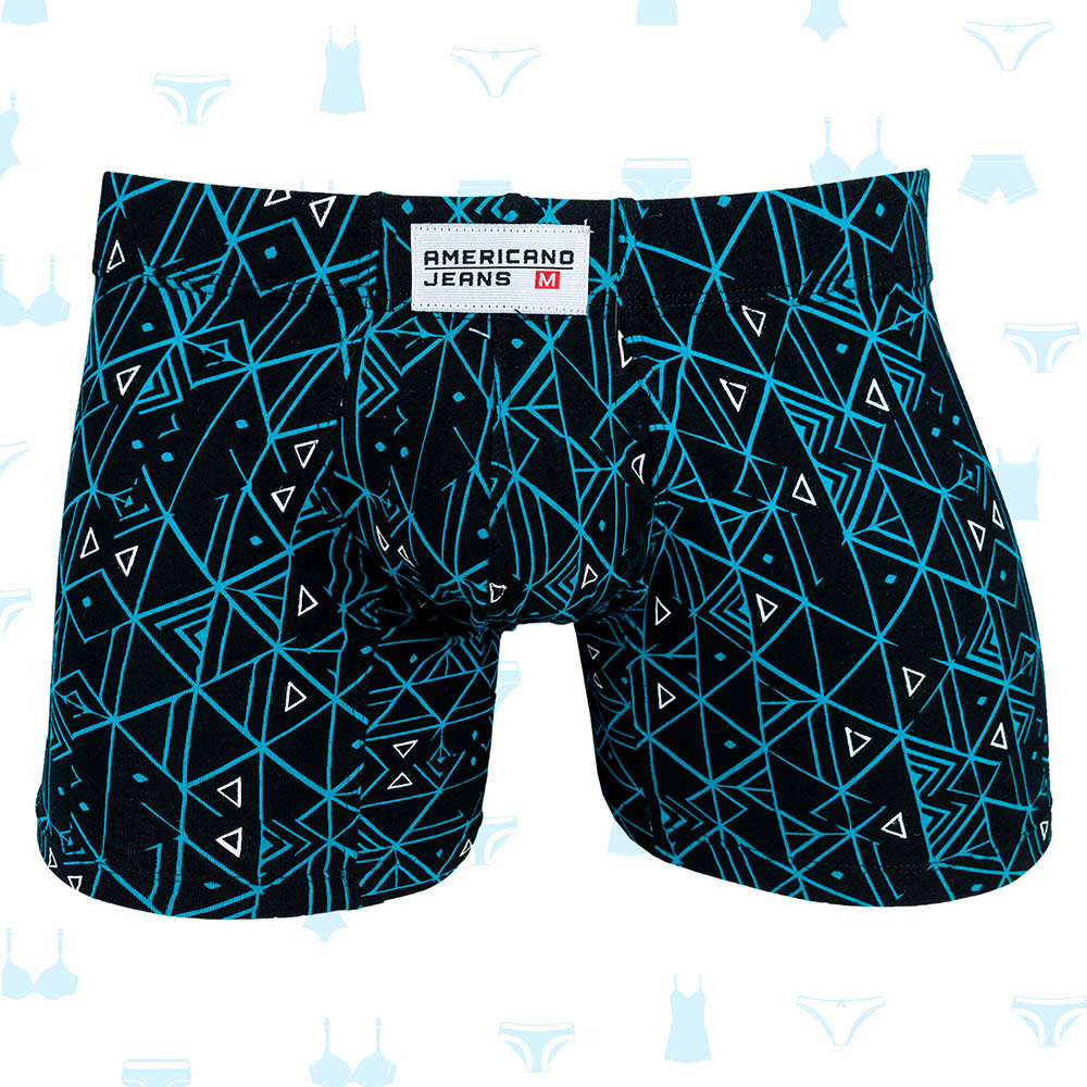 (PACKx12) BOXER AMERICANO JEANS RECUBIERTO ESTAMPADO DE HOMBRE