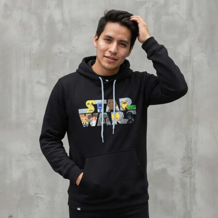 POLERA STAR WARS NEGRO DE HOMBRE