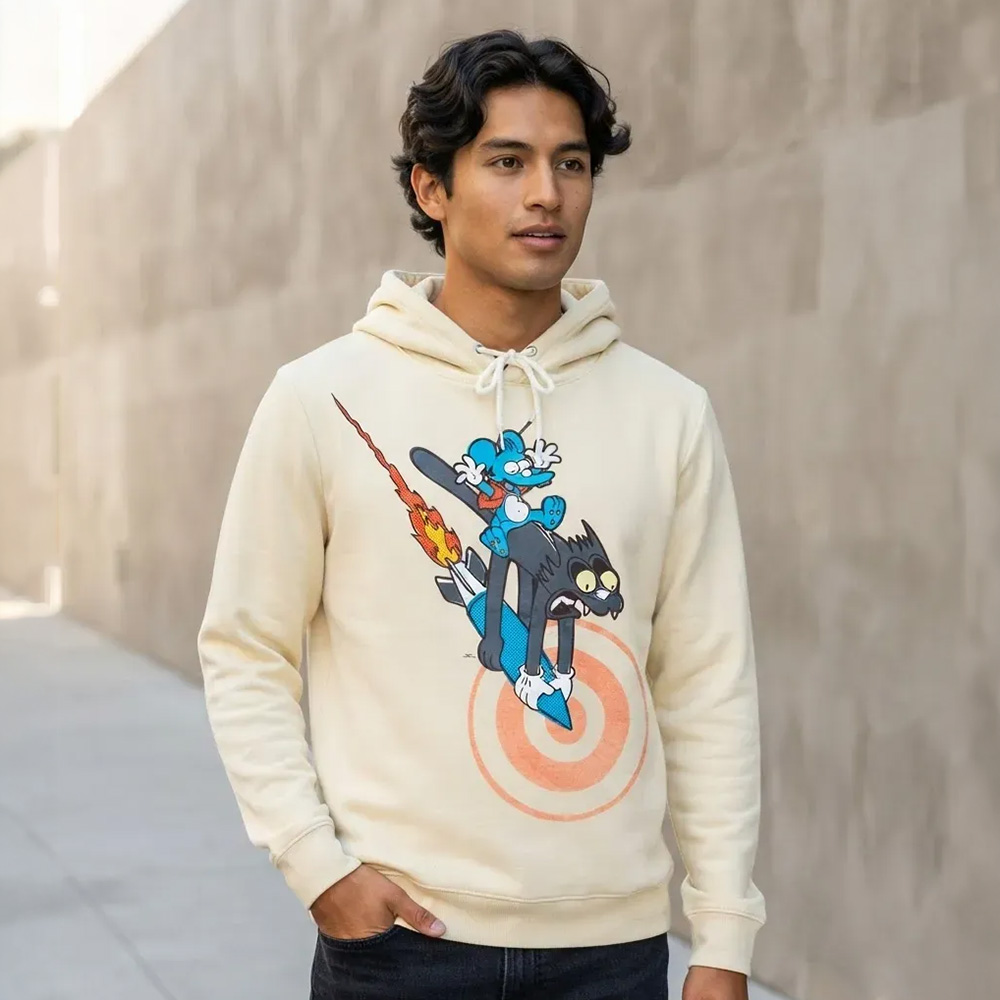 POLERA LOS SIMPSONS BEIGE DE HOMBRE