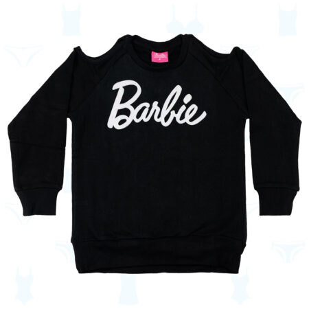 POLERA BARBIE NEGRO DE NIÑA