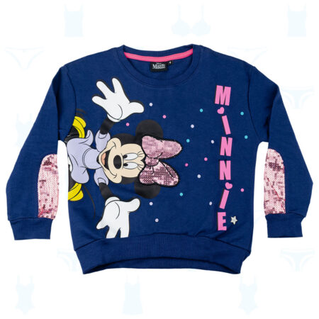 POLERA MINNIE MOUSE AZUL DE NIÑA