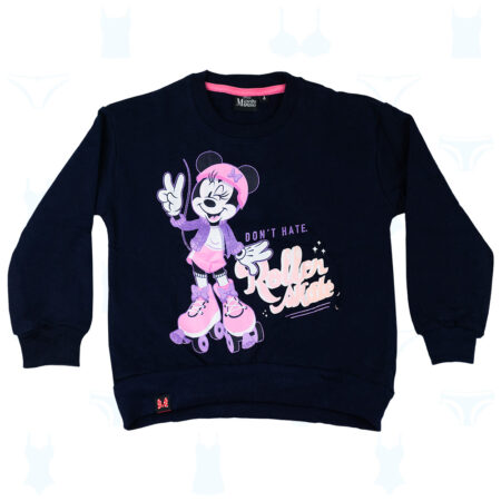 POLERA MINNIE MOUSE AZUL DE NIÑA