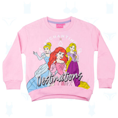 POLERA PRINCESAS DISNEY ROSADO DE NIÑA