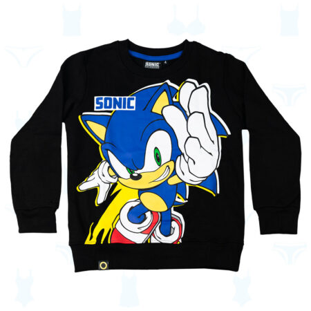 POLERA SONIC NEGRO DE NIÑO