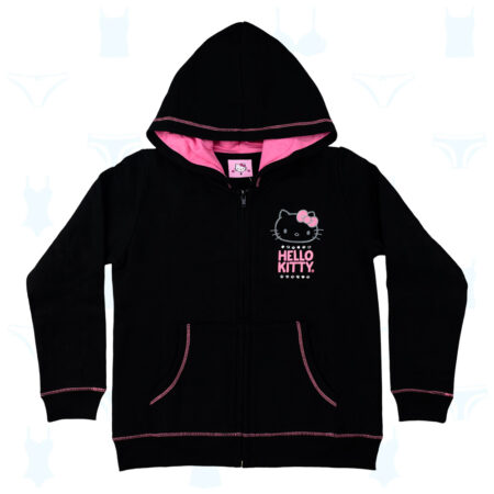CASACA HELLO KITTY NEGRO DE NIÑA