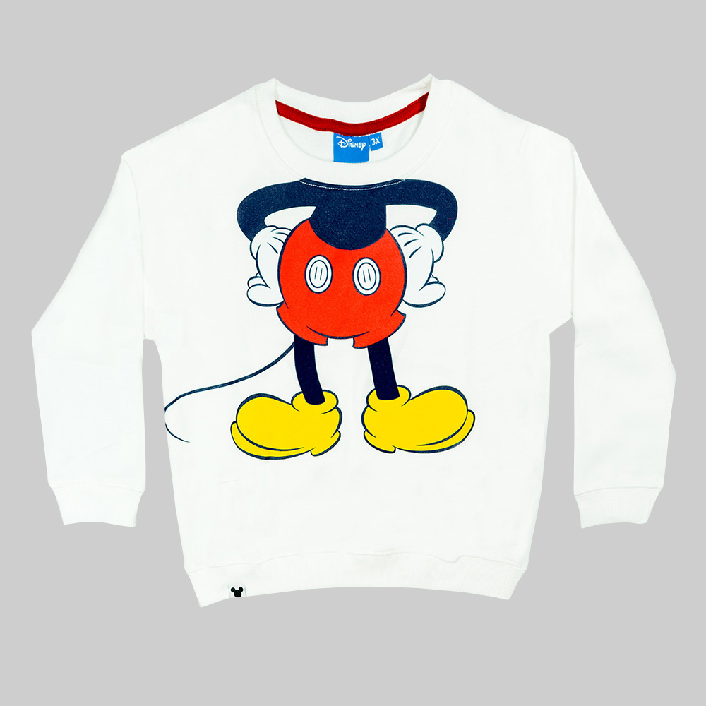 POLERA MICKEY MOUSE BLANCO DE NIÑO