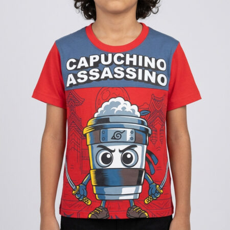 POLO CAPUCHINO ASSASSINO ROJO DE NIÑO