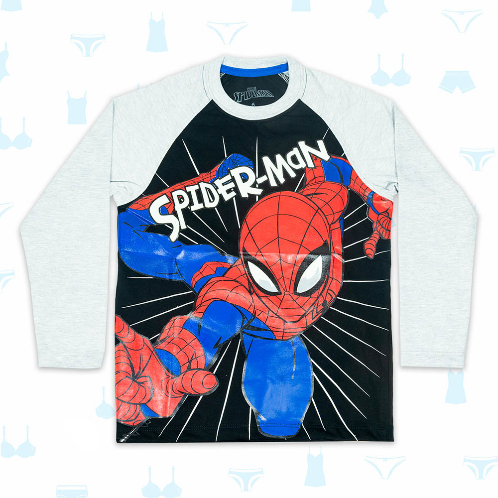 POLO SPIDERMAN BICOLOR DE NIÑO
