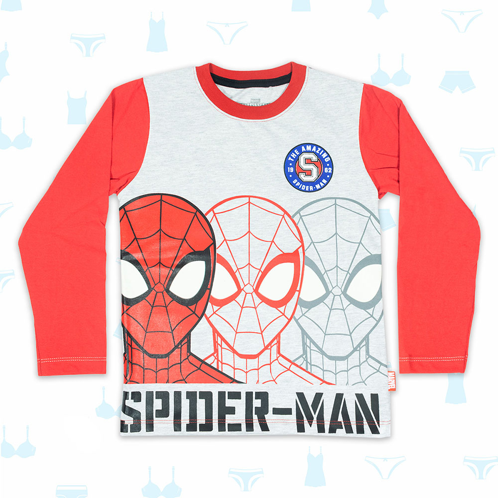 POLO SPIDERMAN BICOLOR DE NIÑO