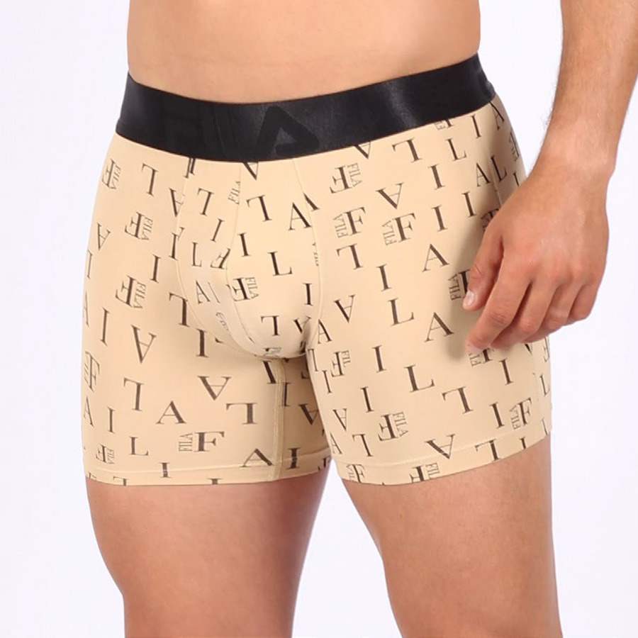 (PACKx12) BOXER FILA ESTAMPADO LETRAS DE HOMBRE