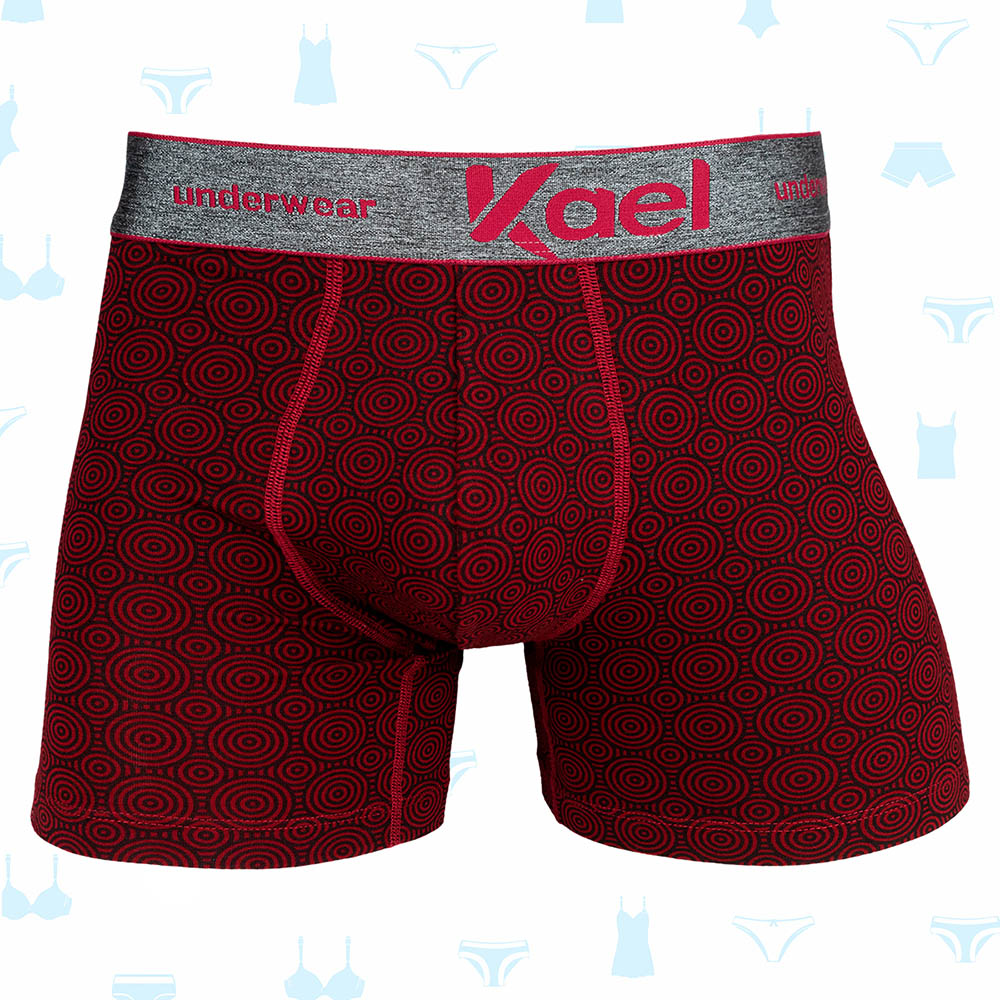 (PACKx12) BOXER KAEL ESTAMPADO ESPIRAL DE HOMBRE