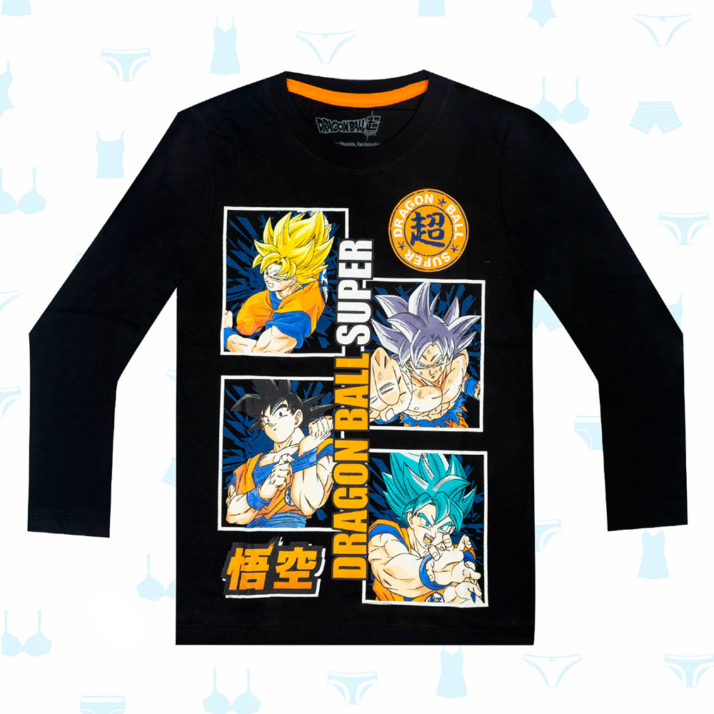 POLO DRAGON BALL SUPER NEGRO DE NIÑO